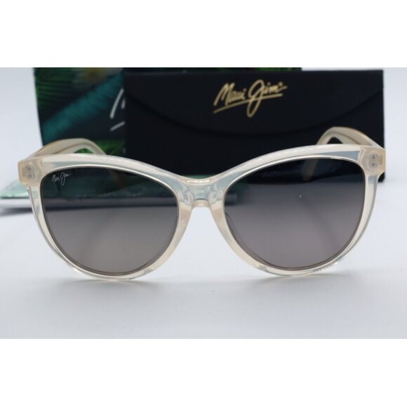 Maui Jim Glory Glory MJ 833-24S Translucent Cat Eye Sunglasses Gray polarized main image 6
